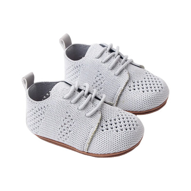 Breathable Baby Oxfords - Gray