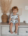 White Leopard Romper
