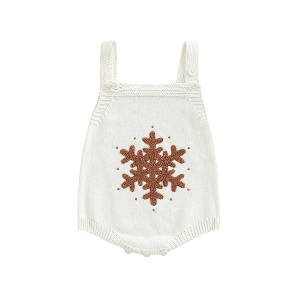 Snowflake Knit Romper
