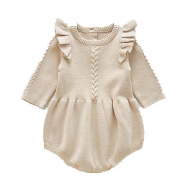 Scarlett Knit Bubble Romper - Ivory