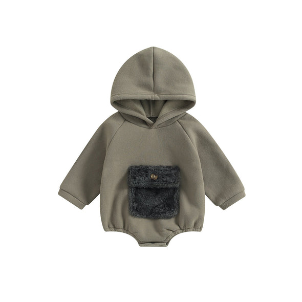 Hooded Kangaroo Pocket Bodysuit