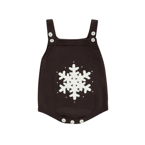 Snowflake Knit Romper