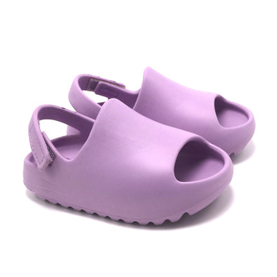 Rubber Platform Sandals - Purple