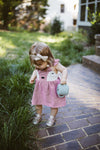 Velour Halter Dress - Dusty Pink