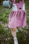 Velour Halter Dress - Dusty Pink