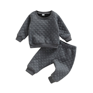 Waffle Sweatshirt Set