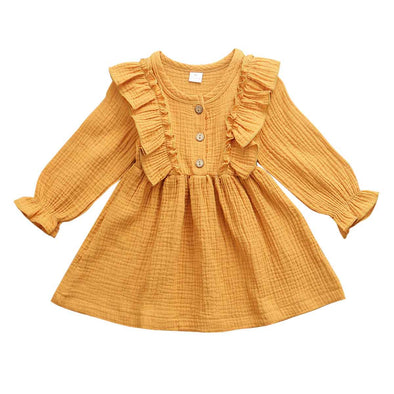 Zoey Dress - Orange Gold