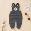 Snowflake Knit Jumpsuit - Gray