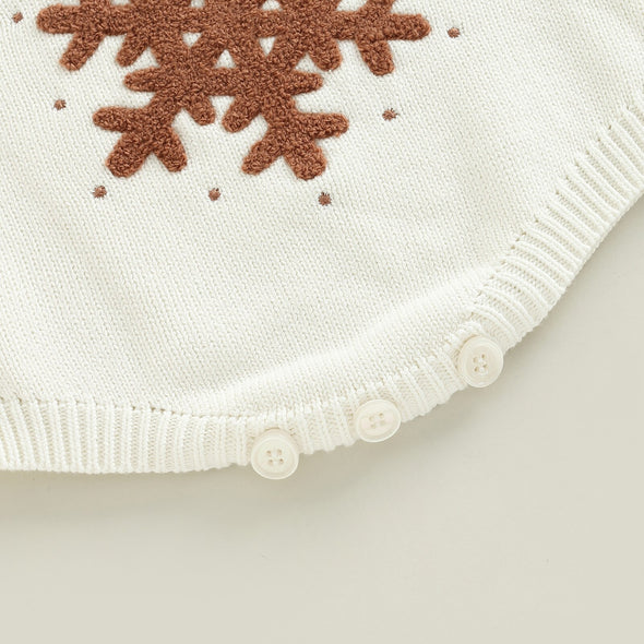 Snowflake Knit Romper