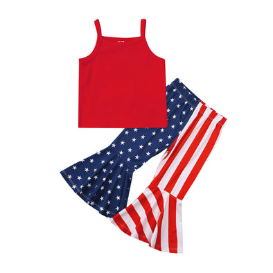 4th of July Toddler Bell Bottoms Set
