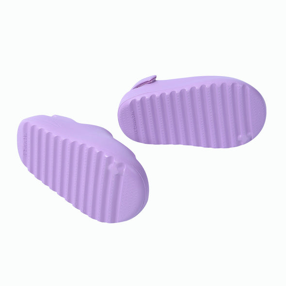 Rubber Platform Sandals - Purple