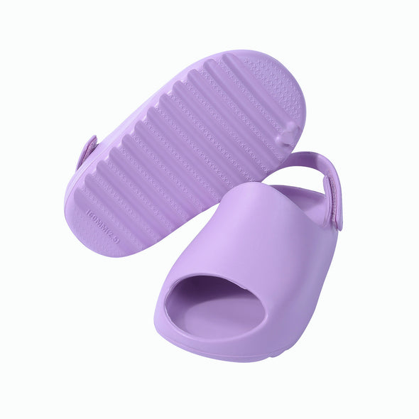 Rubber Platform Sandals - Purple