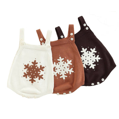 Snowflake Knit Romper